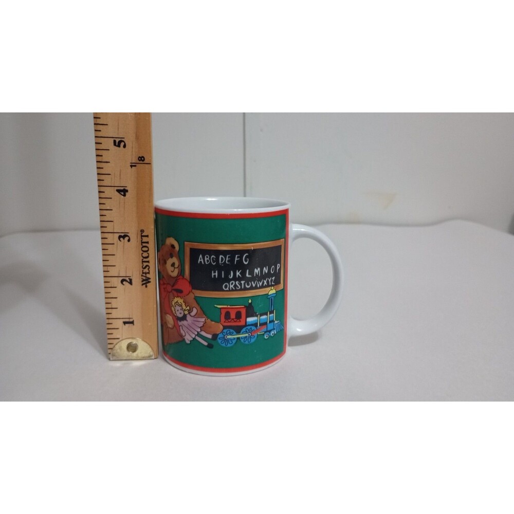 Rare C Storm Coffee Mug/Cup School Teacher Learning Novelty Print 90s Vtg - Picture 6 of 6